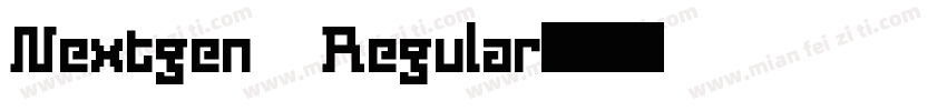 Nextgen Regular字体转换
